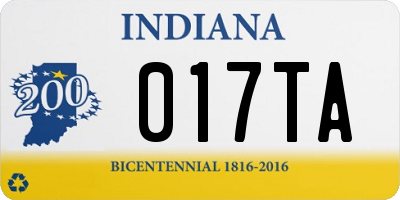 IN license plate 017TA