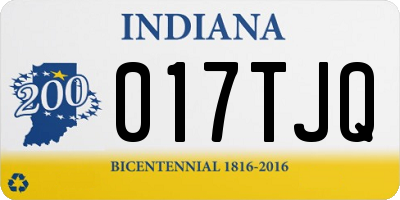 IN license plate 017TJQ