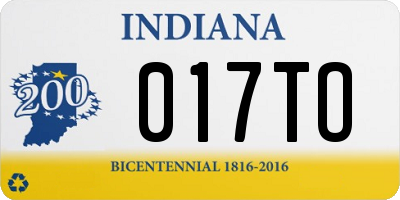 IN license plate 017TO