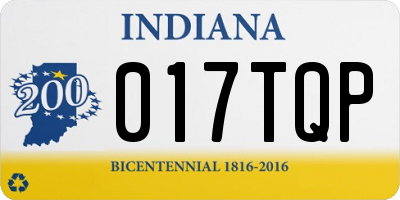 IN license plate 017TQP