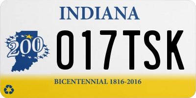 IN license plate 017TSK