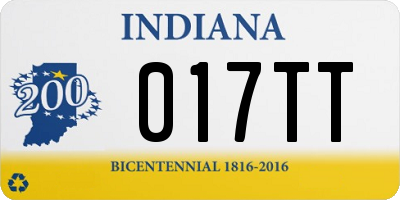 IN license plate 017TT