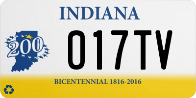 IN license plate 017TV