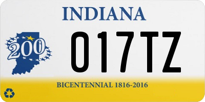 IN license plate 017TZ