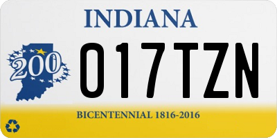 IN license plate 017TZN