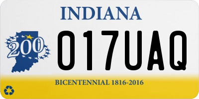 IN license plate 017UAQ