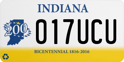 IN license plate 017UCU