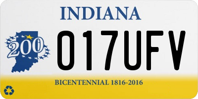 IN license plate 017UFV