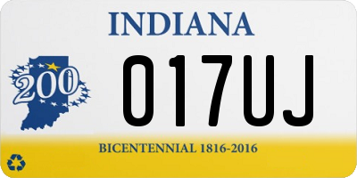 IN license plate 017UJ