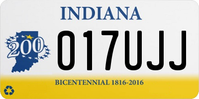 IN license plate 017UJJ