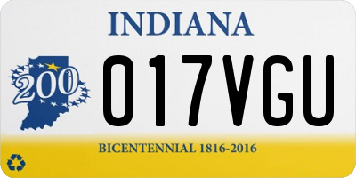 IN license plate 017VGU