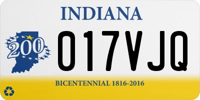 IN license plate 017VJQ