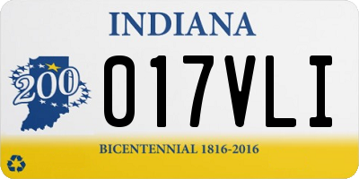 IN license plate 017VLI
