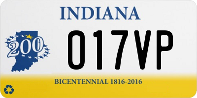 IN license plate 017VP