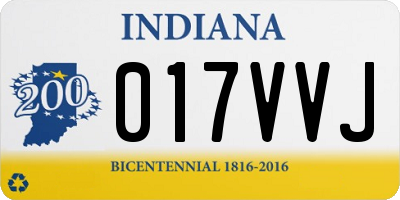 IN license plate 017VVJ