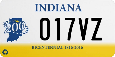 IN license plate 017VZ