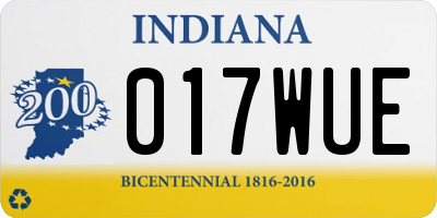 IN license plate 017WUE