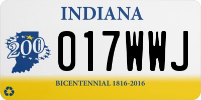 IN license plate 017WWJ