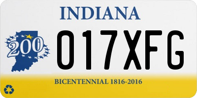 IN license plate 017XFG