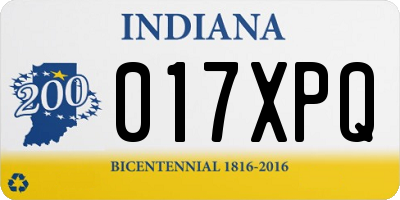IN license plate 017XPQ