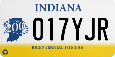 IN license plate 017YJR