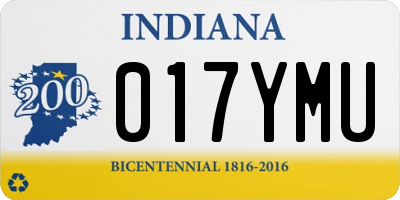 IN license plate 017YMU