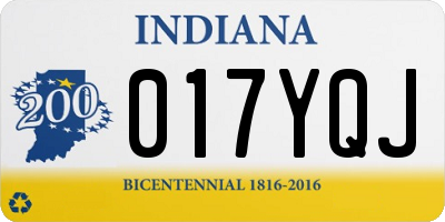 IN license plate 017YQJ