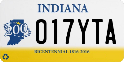 IN license plate 017YTA