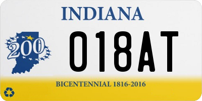 IN license plate 018AT