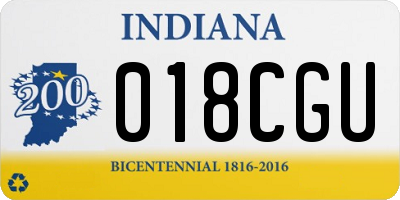 IN license plate 018CGU