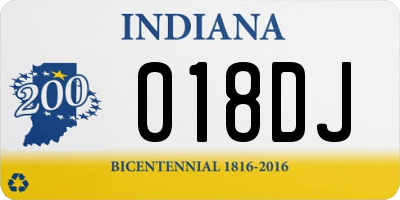 IN license plate 018DJ