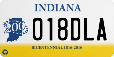 IN license plate 018DLA