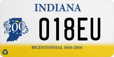 IN license plate 018EU