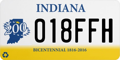 IN license plate 018FFH