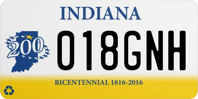 IN license plate 018GNH