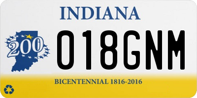 IN license plate 018GNM