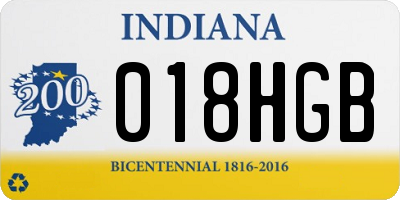 IN license plate 018HGB