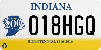 IN license plate 018HGQ