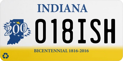 IN license plate 018ISH