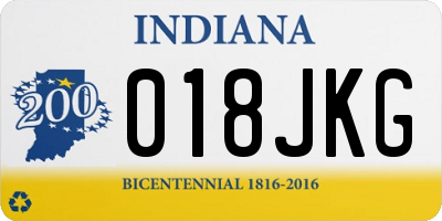 IN license plate 018JKG