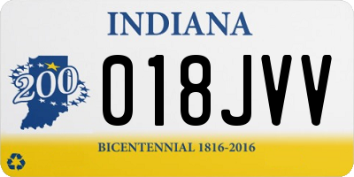 IN license plate 018JVV
