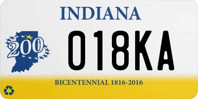 IN license plate 018KA