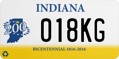 IN license plate 018KG