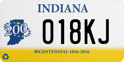 IN license plate 018KJ