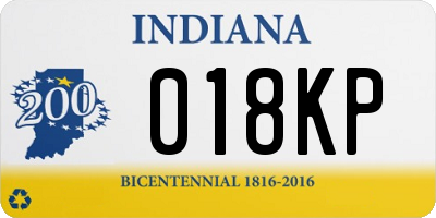 IN license plate 018KP