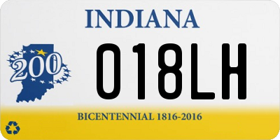 IN license plate 018LH