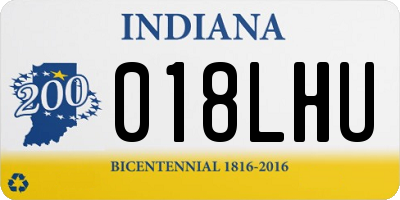 IN license plate 018LHU