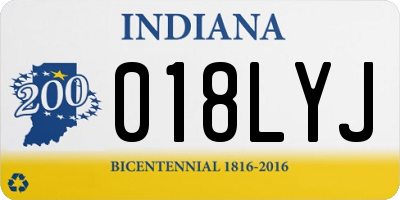 IN license plate 018LYJ