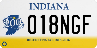 IN license plate 018NGF
