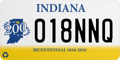 IN license plate 018NNQ
